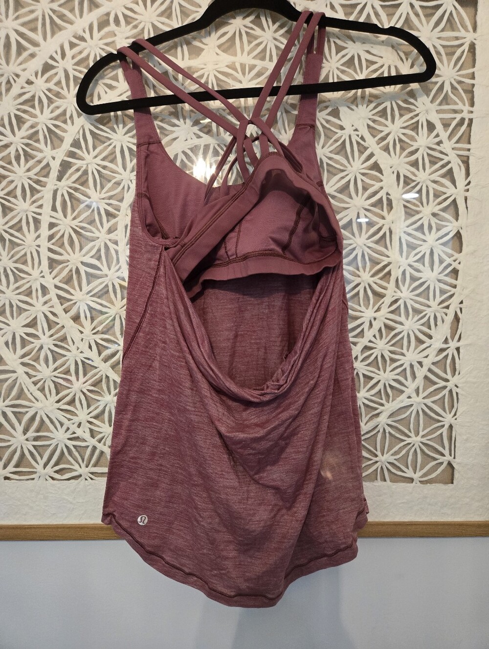 Lululemon Moment to Movement 2-in-1 Tank – Size 6 – Misty Merlot – Built-In Bra - Picture 5 of 8